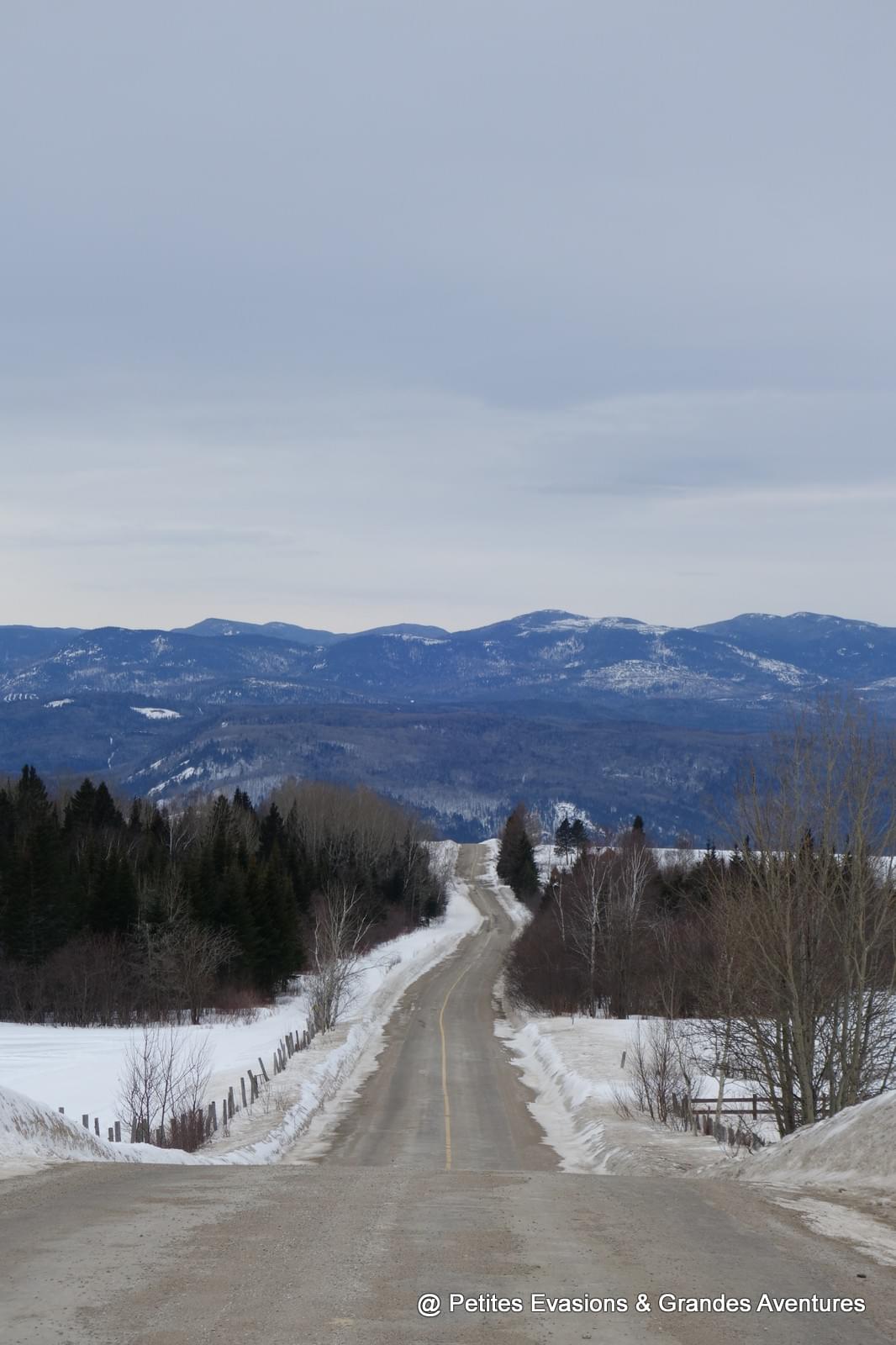 Vue sur les Laurentides, à proximité du Parc National des Grands Jardins